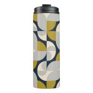 Modern Geometric Vintage Retro Background Thermal Tumbler
