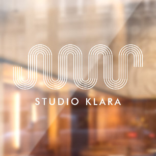 Modern Geometric Wave Boho Line Art Business