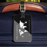 Modern Geometric World Map Travel