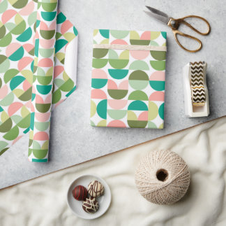 Modern Geometric Wrapping Paper Sheets