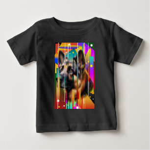 Modern Geometrical Dog Baby T-Shirt
