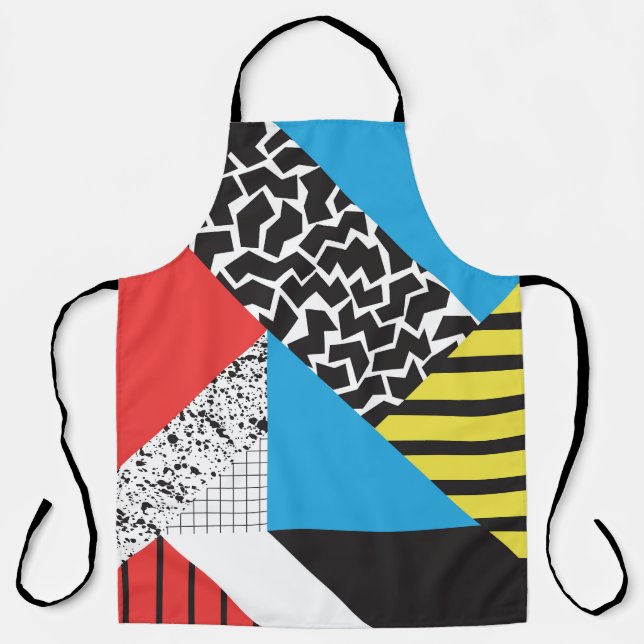 Modern Geometry: Abstract Seamless Style Apron (Front)