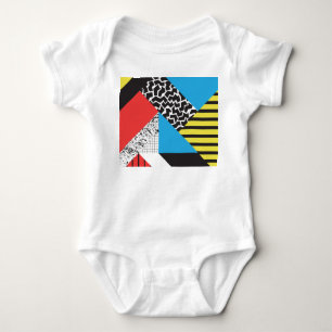 Modern Geometry: Abstract Seamless Style Baby Bodysuit