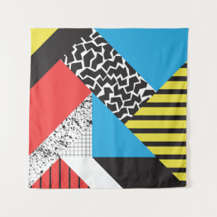 Modern Geometry: Abstract Seamless Style Tapestry