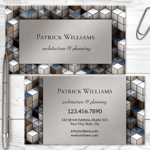 Modern Geometry Architecture Business Card