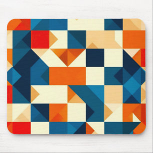 🟦 Modern Geometry Desk Mat For Creative Workspace Mouse Pad