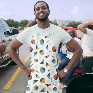 Modern Geometry Shapes Apron