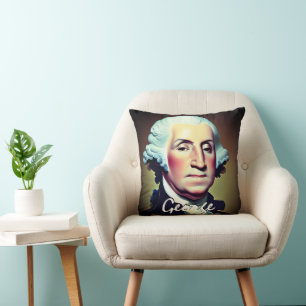 Modern George Washington Cushion