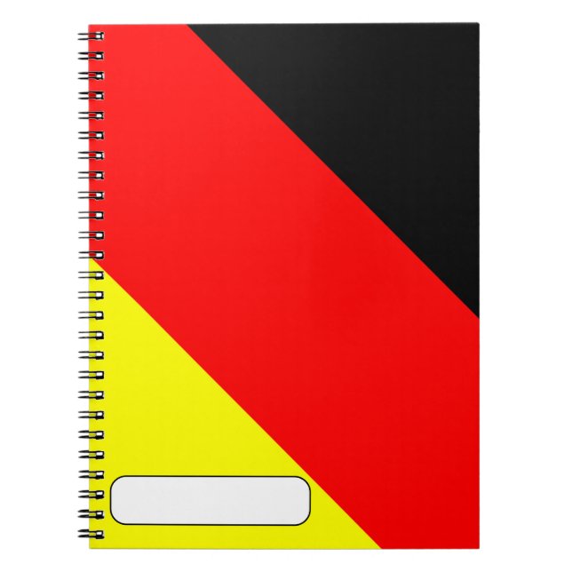 Modern German Flag Notebook (Front)