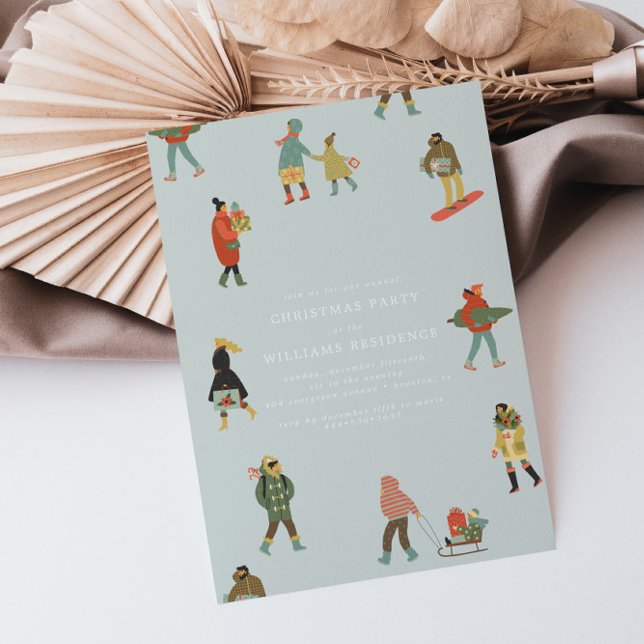Modern Get Together Christmas Celebration Invitation (Creator Uploaded)