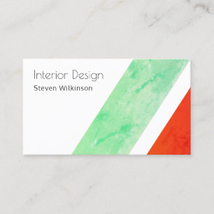 Modern giant stripe diagonal shape business card