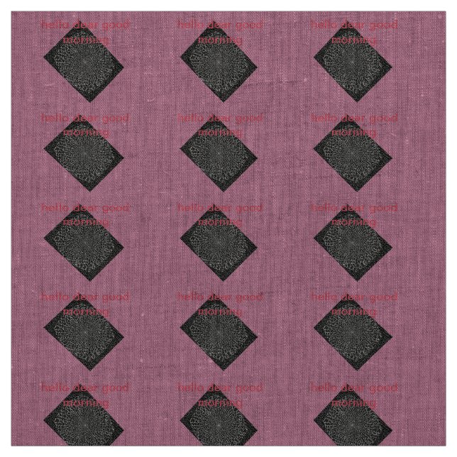 MODERN_GIFT_BLACK_MEDIUM_PINK_LINEN_ FABRIC (Swatch)