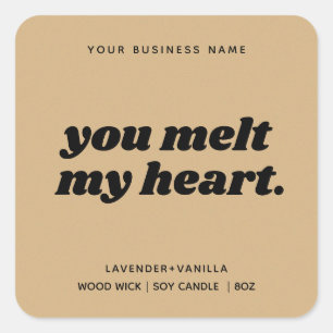 Modern Gift Candle Product Label Design