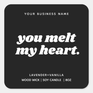 Modern Gift Candle Product Label Design