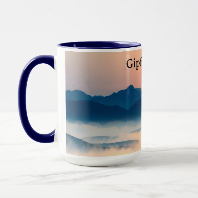 Modern Gipfelstürmer Alpine Adventure Mug (Left)