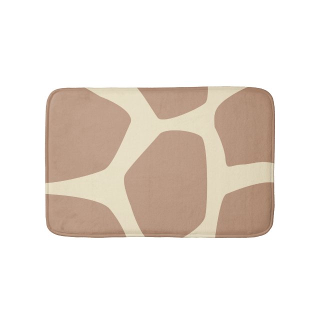 Modern giraffe pattern bath mat (Front)