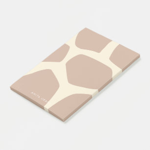 Modern giraffe pattern post-it notes