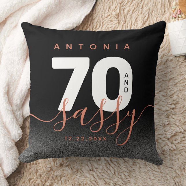 Modern Girly Copper 70 and Sassy Cushion (Blanket)