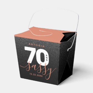 Modern Girly Copper 70 and Sassy Favour Box