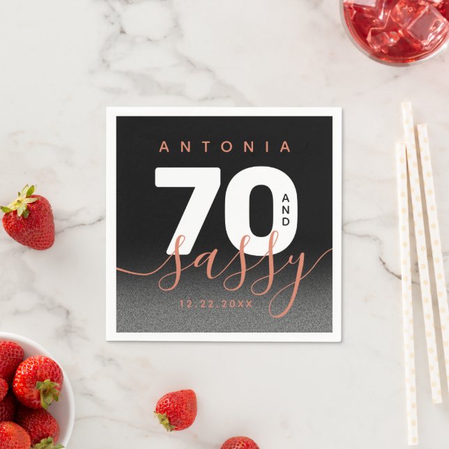 Modern Girly Copper 70 and Sassy Napkin (Insitu)