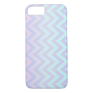 Modern Girly Ombre Zigzag Chevron Pattern iPhone 8/7 Case