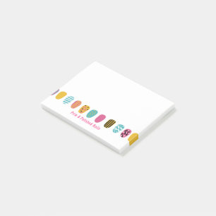 Modern Girly Pink Teal Nail Salon Post-it Notes