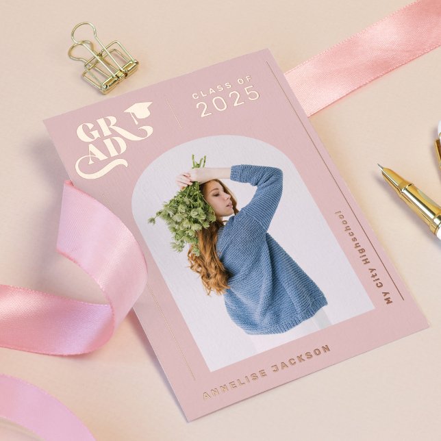 Modern girly pink typography photo 2023 graduate (Creator Uploaded)