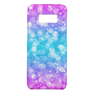 Modern Glam Bokeh Glitter Ombre Pink & Blue Case-Mate Samsung Galaxy S8 Case