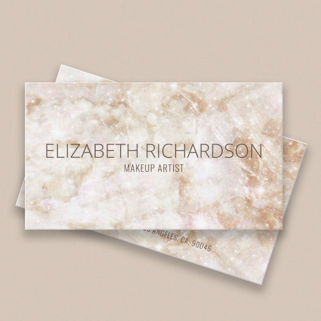 Modern Glam Chic Elegant Luxury White Neutral Business Card (Creator Uploaded)