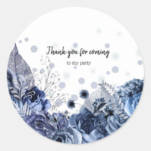 Modern Glam Chic Flowers for all occasions Classic Round Sticker
