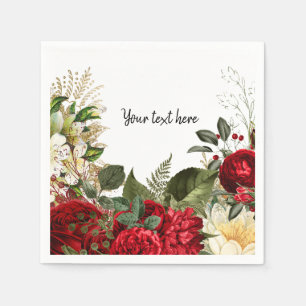 Modern Glam Chic Flowers for all occasions Napkin