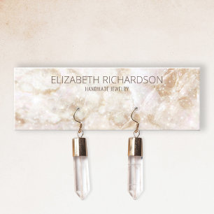 Modern Glam Elegant Luxury Earring Jewelry Display Mini Business Card