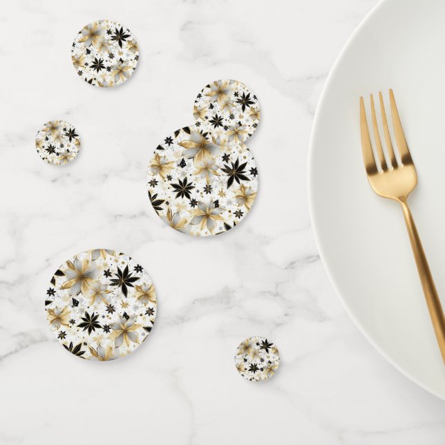 Modern Glam Starburst Flowers Confetti (Group)