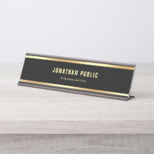 Modern Glam Template Black Gold Simple Trendy