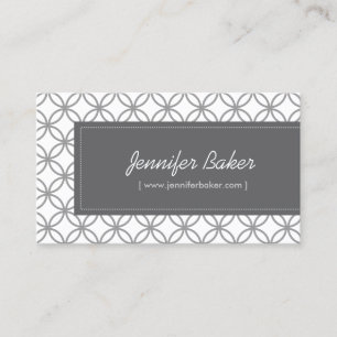 Modern Glamour Pattern for Designer/Boutique/Salon Business Card