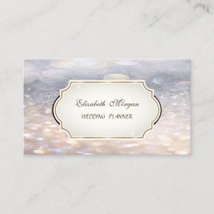 Modern Glamourous Elegant  Proffesional Bokeh Business Card