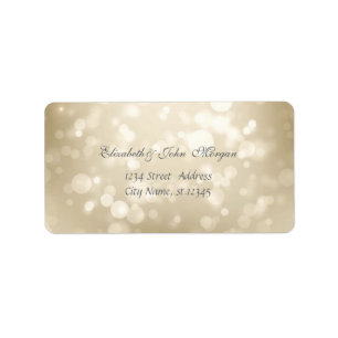 Modern Glamourous  Stylish Bokeh Label