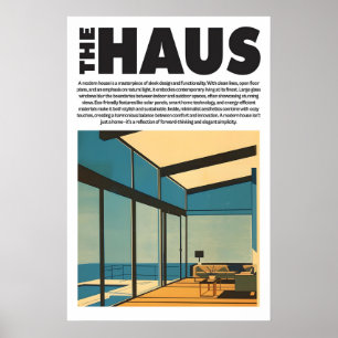 Modern Glass House Art Print Minimalist