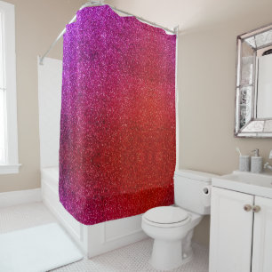 modern glitter background shower curtain