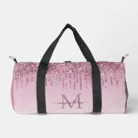 Modern Glitter Drips Personalised Monogram Name 