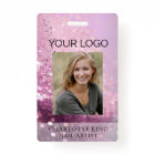 Modern Glitter Employee Photo ID Badge