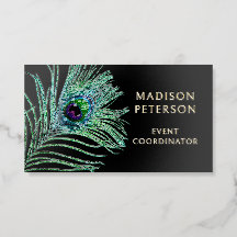 Modern Glitter Feather Event Planner