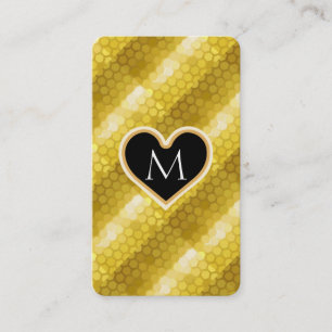 Modern Glitter Gold Business Card