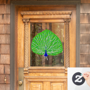 Modern glitter peacock
