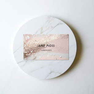 Modern Glitter Salon  Business Card
