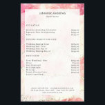Modern  Glitter Salon Price List   Flyer<br><div class="desc">Modern,   glitter,  salon,  price list flyer. Edit your product in a few minutes by adding your data. You can change the font/colour/position by "further personalisation".</div>