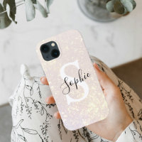 Modern Glitter Spark  | Personal Initial Girly 