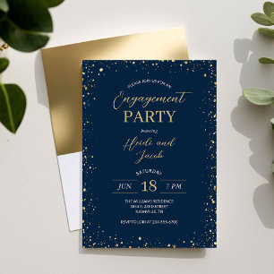 Modern Glitz Engagement Party Invitation