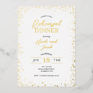 Modern Glitz Rehearsal Dinner