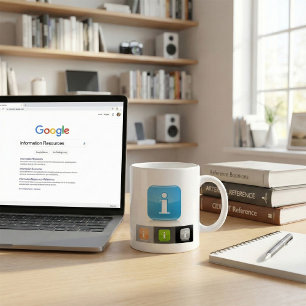 Modern Glossy Information Symbols Coffee Mug